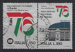 Italy 1976  "ITALIA `76" (o) Mi.1524-1525 - 1971-80: Oblitérés
