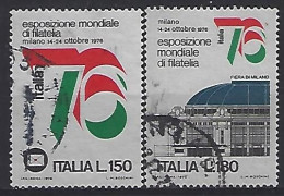 Italy 1976  "ITALIA `76" (o) Mi.1524-1525 - 1971-80: Used