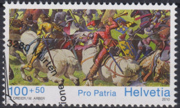 2010 Schweiz Pro Patria, Murtenpanorama, Reiter Auf Der Flucht ⵙ Zum:CH B312, Mi:CH 2162, Yt:CH 2088 - Used Stamps