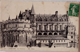 CPA  Circulée 1916 - Amboise (indre Et Loire) Le Château  (26) - Amboise