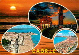 72883972 Caorle Venezia Sonnenuntergang Am Meer Strand Nachtaufnahme Fliegeraufn - Sonstige & Ohne Zuordnung