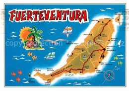 72883651 Fuerteventura Inselkarte Fuerteventura - Andere & Zonder Classificatie