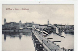 39053208 - Koblenz Mit Schiffbruecke Ungelaufen  Gute Erhaltung. - Koblenz