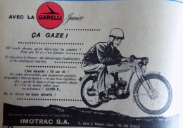 Publicité De Presse ; Moto Garelli Junior - Reclame