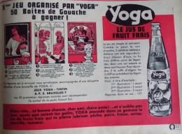 Publicité De Presse ; Pub Concours Jus De Fruit Yoga - Reclame