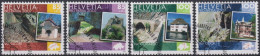 2007 Schweiz Pro Patria, Kulturwege Schweiz, ⵙ Zum:CH B296-299, Mi:CH 2007-2010, Yt:CH 1933-1936 - Used Stamps