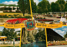 72882058 Bad Orb Kurhaus Kurpark Gradierwerk Teich Wappen Bad Orb - Bad Orb