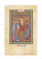 Crucifixion, Jésus En Croix, Vierge Marie, Sainte Marie-Madeleine Et Saint Jean, éd. Bénédictines De Caen - Devotion Images