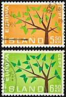 Iceland 1962, Europa CEPT - 2 V. Used - 1962