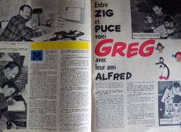 Documentation De Presse ; Dessinateur Bd Greg " Zig Et Puce Et Alfred  " - Unclassified