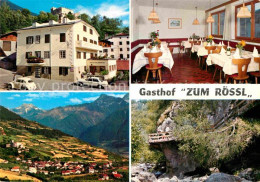 72880216 Schluderns Suedtirol Gasthof Zum Roessl Alpenpanorama Schlucht Sluderno - Sonstige & Ohne Zuordnung