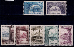 ROMANIA 1963 OPEN-AIR MUSEUM OF OLD FARMHOUSES MI No 2222-8 MNH VF!! - Unused Stamps