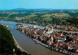 72880105 Passau Dreifluessestadt Mit Donau Inn Und Ilz Fliegeraufnahme Passau - Passau