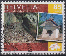 2007 Schweiz Pro Patria, Via Jacobi,(Torenöli Und Kapelle Ste-Apoline), ⵙ Zum:CH B296, Mi:CH 2007, Yt:CH 1933 - Oblitérés