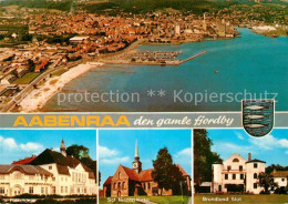 72879575 Aabenraa Apenrade Fliegeraufnahme Schloss Sankt Nikolaj Kirche Aabenraa - Denmark