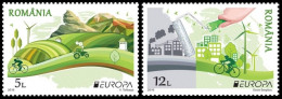 SALE!!! RUMANIA ROMANIA ROUMANIE RUMÄNIEN 2016 EUROPA CEPT Think Green 2 Stamps Set MNH ** - 2016