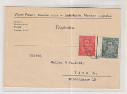 YUGOSLAVIA,1934 MARIBOR  Nice Postcard  To Austria - Cartas & Documentos