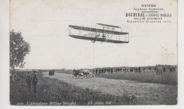 CPA L'aéroplane Wilbur Wright - En Plein Vol (avec Jolie Animation) Avec Publicité Gastro - Bochirol - Sarras - ....-1914: Precursori