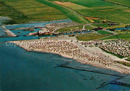 72878853 Dornumersiel Hafen Strand Von Westeraccumersiel Nordseebad Fliegeraufna - Andere & Zonder Classificatie