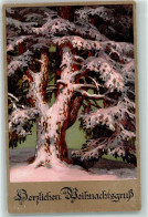 39412608 - Serie 2305 Weihnachten  Baum Mit Schnee Behangen AK - Sonstige & Ohne Zuordnung