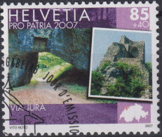 2007 Schweiz Pro Patria, Via Jura ( Pierre-Pertuis Und Château De Vorbourg ), ⵙ Zum:CH B297, Mi:CH 2008, Yt:CH 1934 - Used Stamps