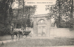 95 Argenteuil Porte Du Chateau Des Marais CPA Animation Attelage - Argenteuil