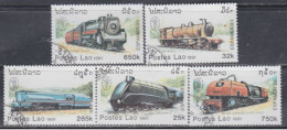 LAOS - Locomotives (Espamer '91, Buenos Aires) - Eisenbahnen