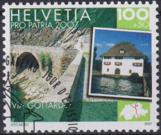2007 Schweiz Pro Patria, Via Gottardo (Piottinoschlucht Und Alte Sust), ⵙ Zum:CH B298, Mi:CH 2009, Yt:CH 1935 - Used Stamps