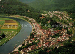 72878566 Neckarsteinach Mit Burgen Fliegeraufnahme Neckarsteinach - Sonstige & Ohne Zuordnung