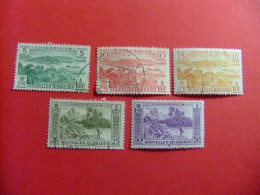 55 NOUVELLES HEBRIDES 1957 / PAISAJES / YVERT 175/ 77 +179 +182 FU - Used Stamps
