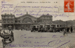 CPA 75 PARIS La Gare De L'Est - Metro, Stations