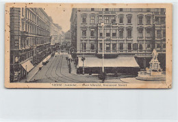 Österreich - Wien  (W) Liliput Postkarte - Albrechtplatz - Mozart Denkmal - Vienna Center