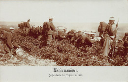 Österreich - K.u.k. Armee - Fotokarte - Kaisermanöver - Infanterie In Schwarmlinie - Sonstige & Ohne Zuordnung