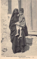 Egypt - Egyptian Types & Scenes - Arab Woman And Boy - Publ. LL 3 - Persone