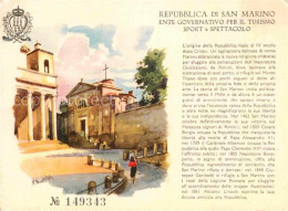 72877727 San Marino Repubblica Pilgerkarte San Marino Repubblica - Saint-Marin