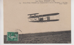 CPA Les Frères Wright à Pau - Vol De Wilbur Wright Avec Tissandier à Bord De L'aéroplane (en Joli Plan) - Pau