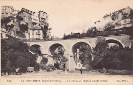 Monaco - LA CONDAMINE - Le Ravin Et L'église Sainte-Dévote - OBLITÉRATION HÔPITA - La Condamine