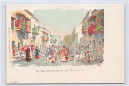 BISKRA - La Rue Des Ouled Naïls - CARTE LITHO - Ed. Th. W.  - Frauen