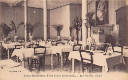 ORAN - Royal-Restaurant, Louis Lugan Propriétaire, 4 Rue Ampère - Oran