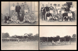 Congo Kinshasa - PANDA - Le Stade Et Les équipes De Football De L'U.M.H.K. - Série De 4 Cartes-Photo - Ed. Gabriel L. (s - Belgisch-Kongo