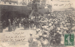 Algérie - ALGER - Embarquement à Bord Du Moulouya Du 3ème Bataillon Du 1er Tirailleurs Pour Le Maroc - Avril 1911 - Ed.  - Algiers
