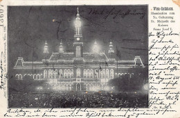 Österreich - Wien - Rathaus - Illumination Zum 70. Geburtstag Des Kaisers Franz Joseph I. - Karte Beschädigt, Siehe Scan - Wien Mitte