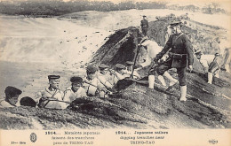 China - World War One - Japanese Sailors Digging Trenches Near Tsing-Tao - Publ. E.L.D.  - Chine