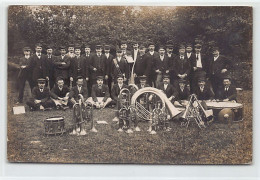 ASNIÈRES (92) Fanfare - CARTE PHOTO Datée D'Asnières Le 6 Janvier 1908 - Asnieres Sur Seine