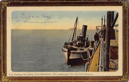 South Africa - PORT ELIZABETH - Leaving The Jetty With Passengers From The Mail Steamer - Publ. Hallis & Co.  - Südafrika