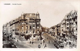 Luxembourg-Ville - Bahnhof-Vorplatz - CARTE PHOTO - Ed. Inconnu  - Luxembourg - Ville