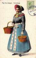 Denmark - Danish Costumes - Pige Fra Amager - Torvedragt - Denmark