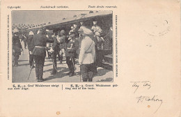 China - SHANGHAI - Count Waldersee Getting Out Of The Train - Publ. Deutsche Druckerei & Verlagsanstalt S. II - 3 - Chine