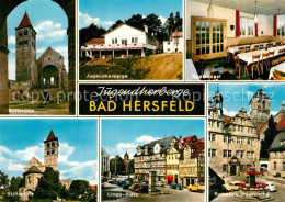 72877143 Bad Hersfeld Stiftsruine Jugendherberge Speisesaal Linggplatz Rathaus S - Bad Hersfeld