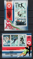 North Korea 1979 Olympic Games Lake Placid Set Of 2 Sheetlets MNH - Winter 1980: Lake Placid